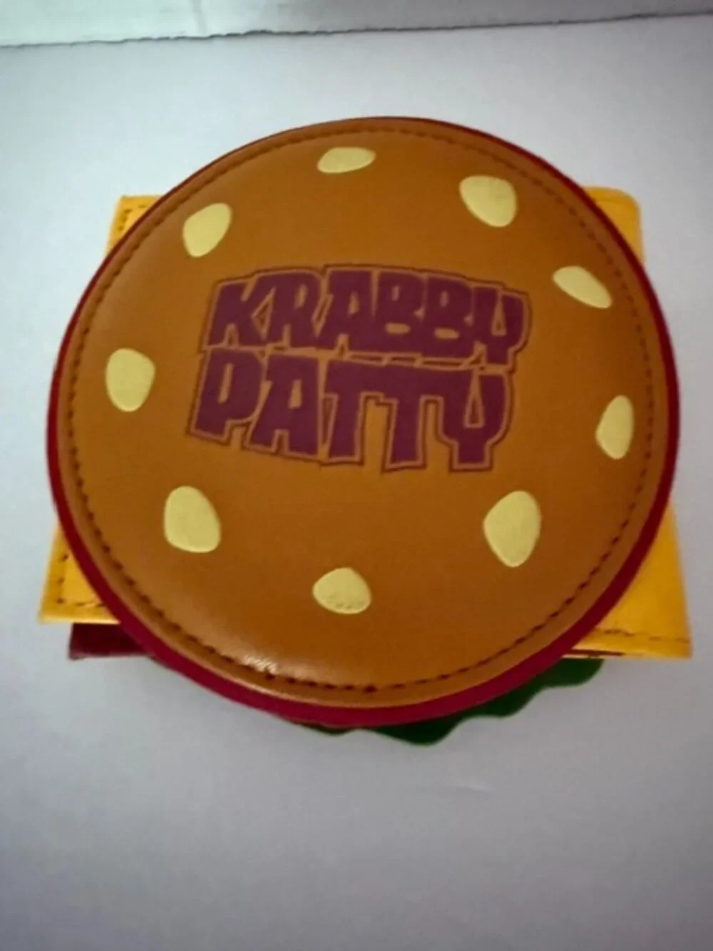 SpongeBob Square Pants Inspired Krabby Patty Bifold Wallet Unisex 4